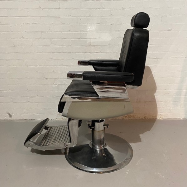 9: Reclining Black & Chrome Barber's Chair (Quantity 3 available)