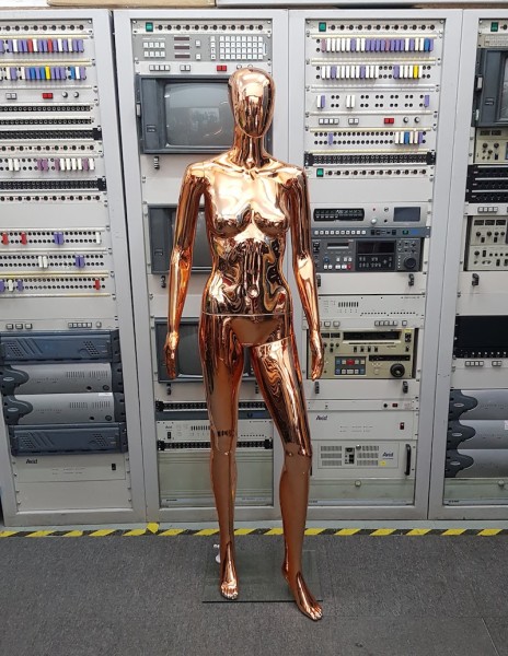1: Rose Gold Metallic Female Mannequin