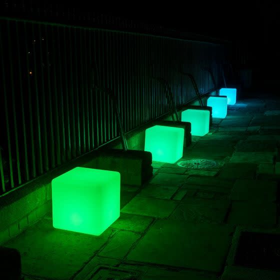 6: Illuminated Wireless Pouf Cube / Display Plinth (Working)
