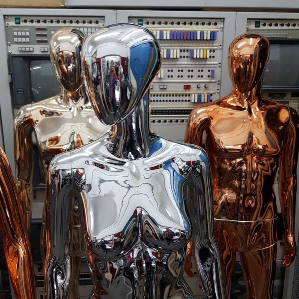 3: Futuristic Metallic Mannequins