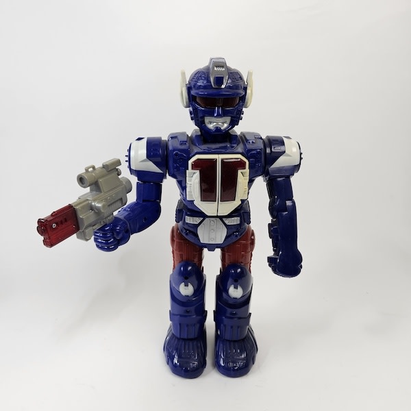 1: Retro Blue Toy Robot