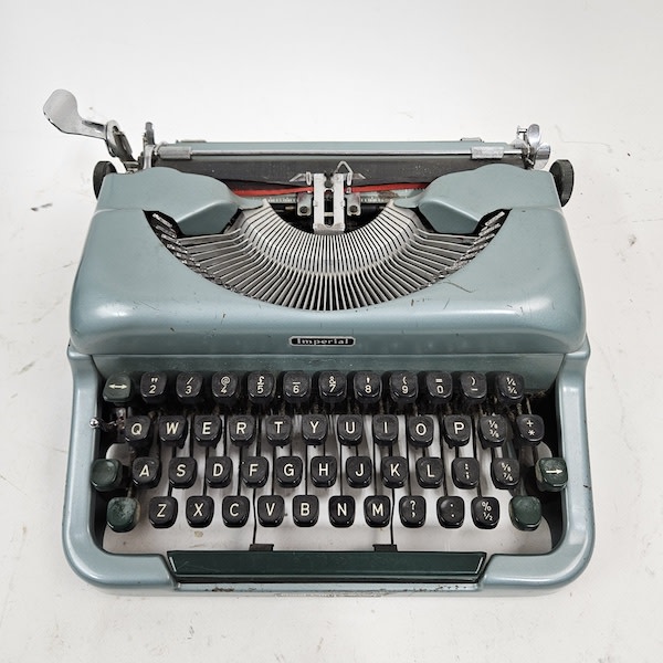 2: Blue Imperial Typewriter