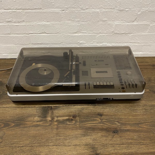 3: Bush Vintage Chrome Record Player & Tape Deck (Non Practical)