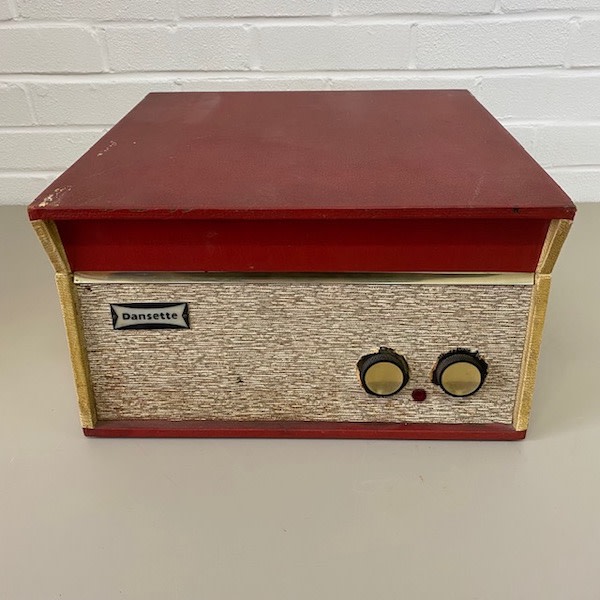 4: Red Dansette Vintage Record Player (Partly Working)