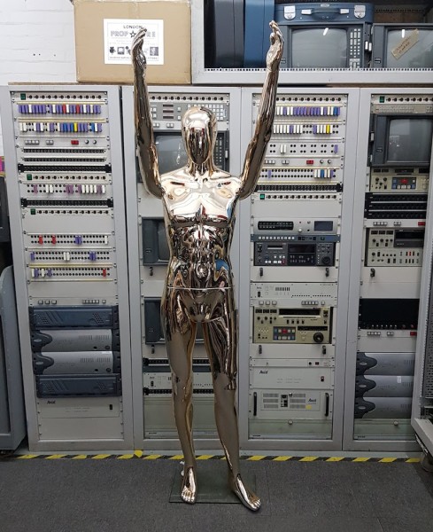 4: Light Gold Metallic Male Mannequin