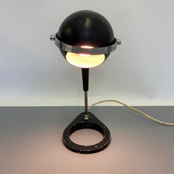2: Black & Chrome Retro Desk Lamp - Working 