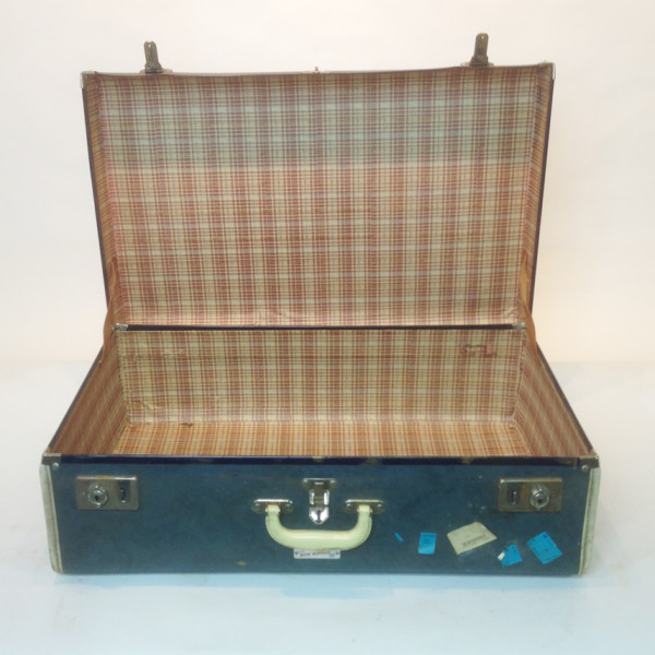 2: Large Navy Suitcase