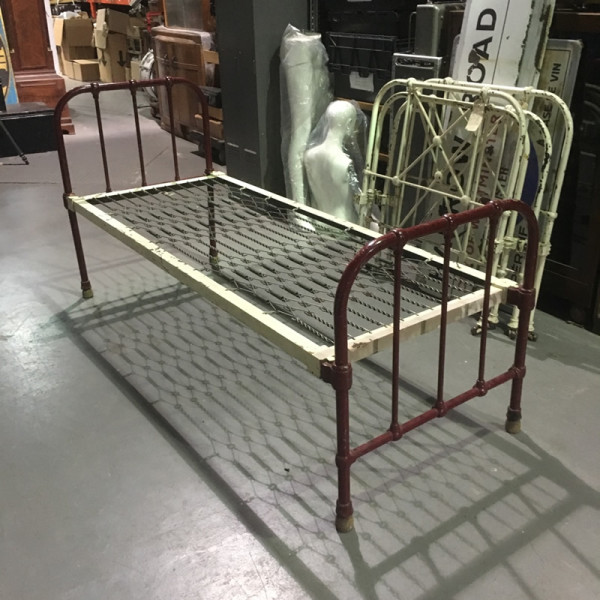 2: Vintage Iron Bed With Mattress