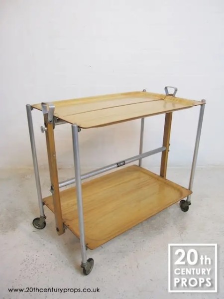 4: French Vintage Folding Hostess Trolley