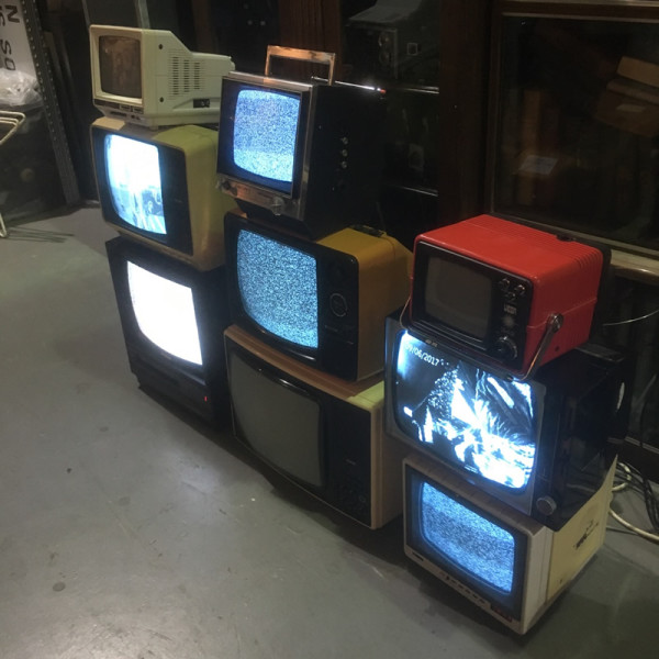 2: Stack Of Vintage TV's - Fully Working & Non Practical (B&W & Colour)