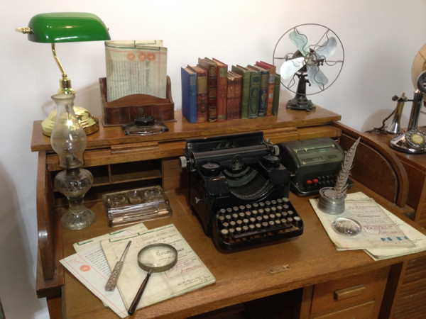 12: Period Oak Rolltop Desk