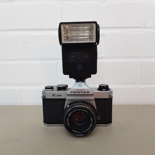 4: Pentax Asahi K1000 Paparazzi Camera With Working Flash Unit