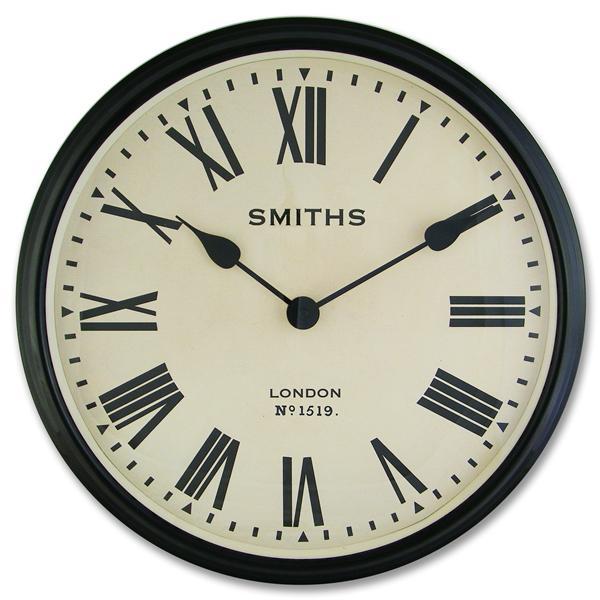 1: Working Smiths Large Vintage Wall Clock