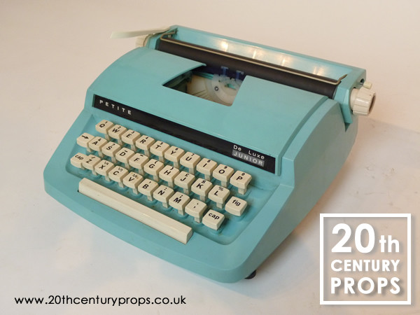 1: Retro PETITE Powder Blue Junior/Child's Typewriter