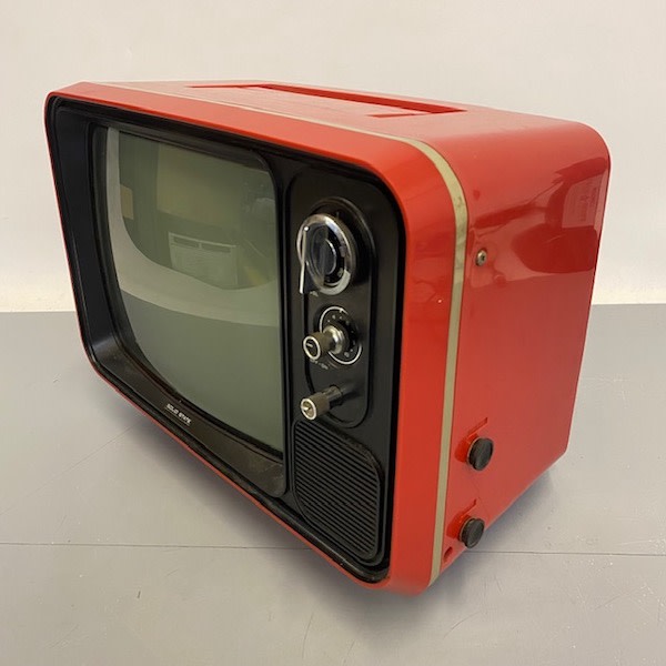 4: Static Only Solid State Red TV (13