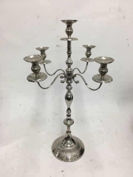 3: Large Silver Candelabra