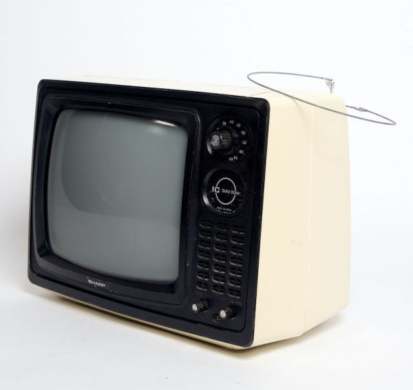 3: Static Only Sharp Solid State TV