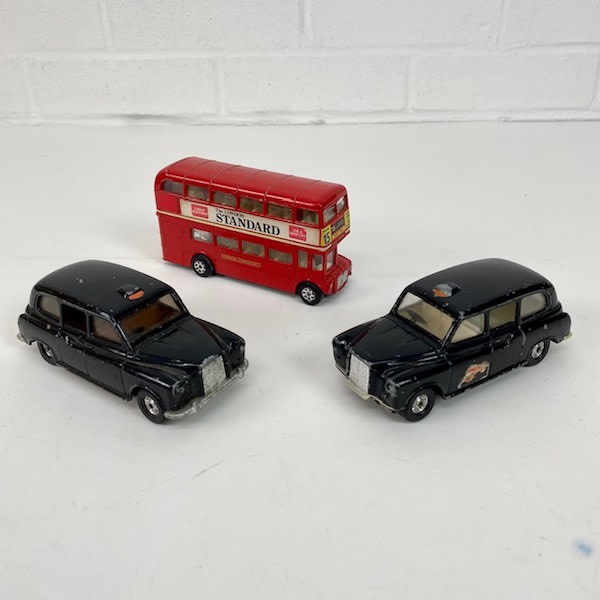 3: Vintage Red Toy Bus