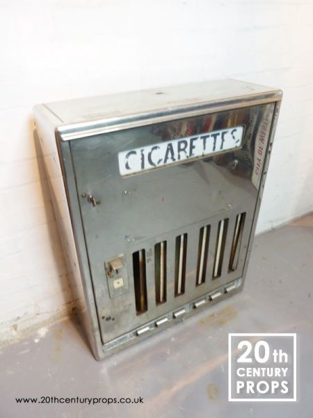 1: 1950's Chrome Cigarette Vending Machine