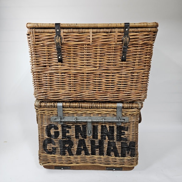 7: Large Wicker Trunk With Side Handles