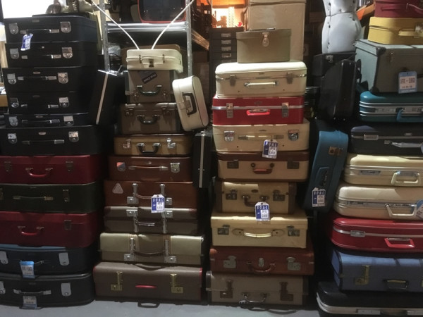2: Stacks of Vintage Luggage