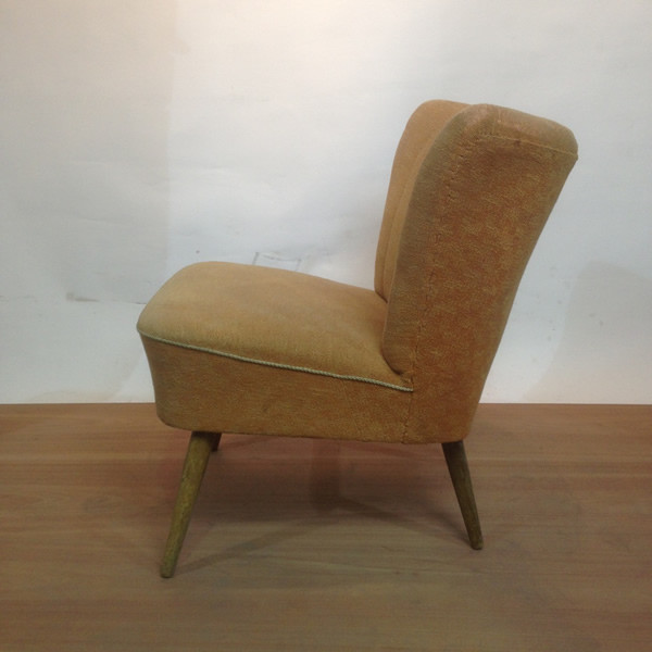 2: 1950's Mid-Century Cocktail Lounge Chair