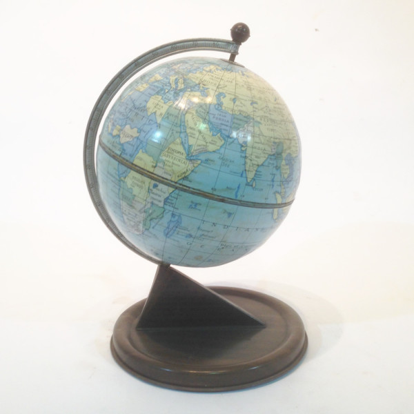 1: Small Vintage Tin Globe