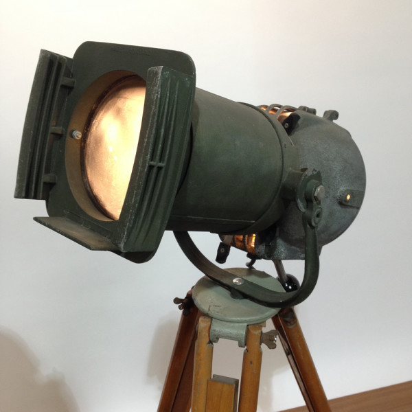 3: Vintage Industrial Spotlight With Long Lens (Working)