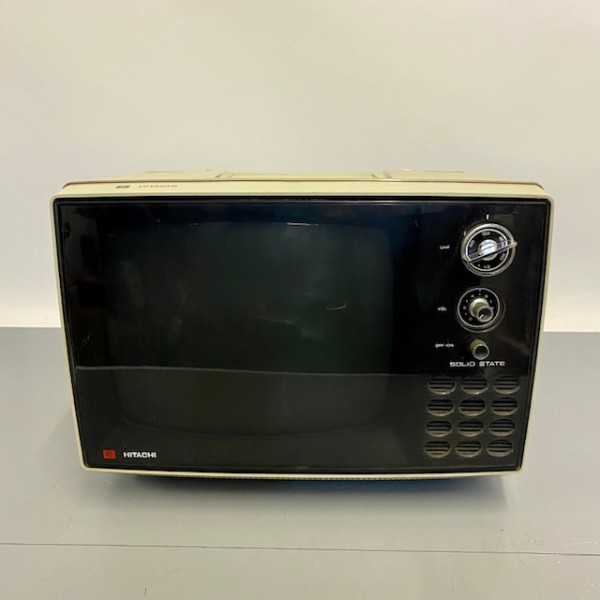 Fully Working Hitachi Black & White Solid State TV | Vintage Props