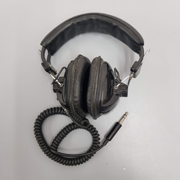 1: Black Retro Headphones