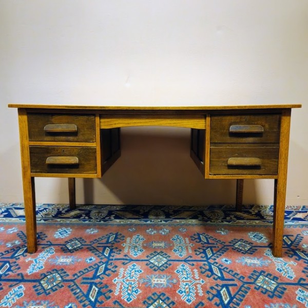 6: Vintage Oak Desk