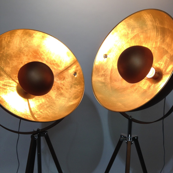 5: Domed Stage Light - Copper & Gold Leaf (Working)