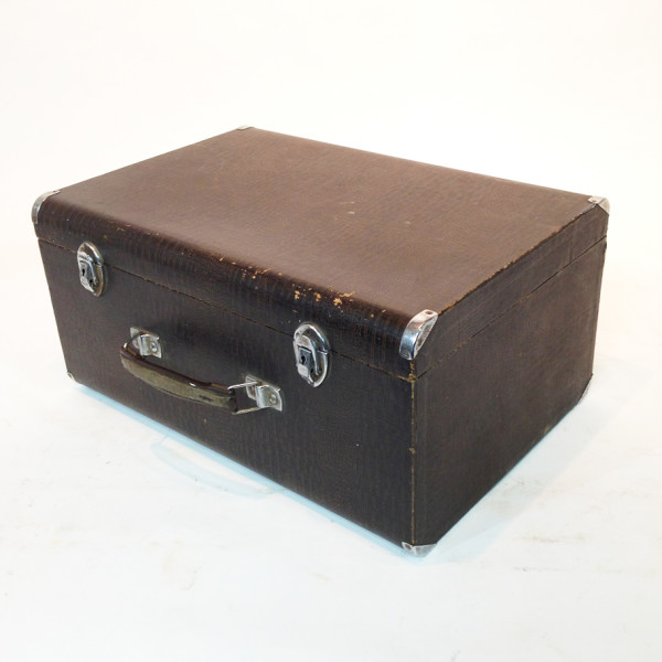 2: Dark Brown Faux Crocodile Skin Case