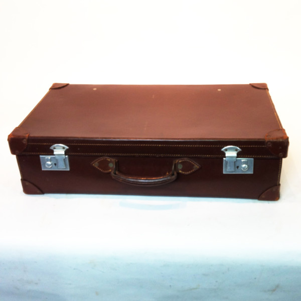 5: Brown Leather Suitcase 4