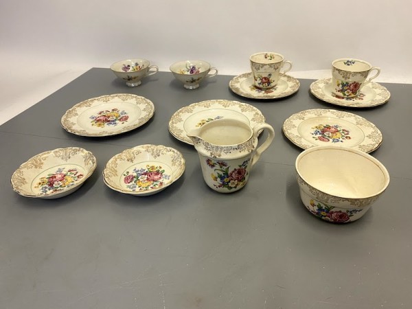 4: Large Vintage Bone China Cup & Saucer