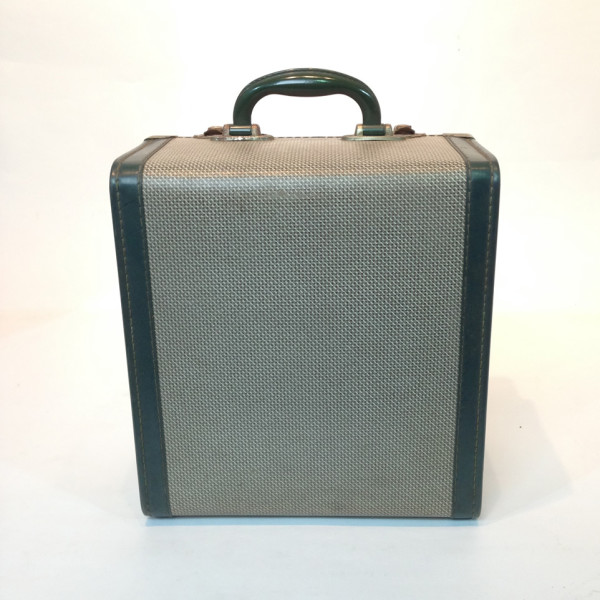 2: Small Patterned With Green Trim Travel Case