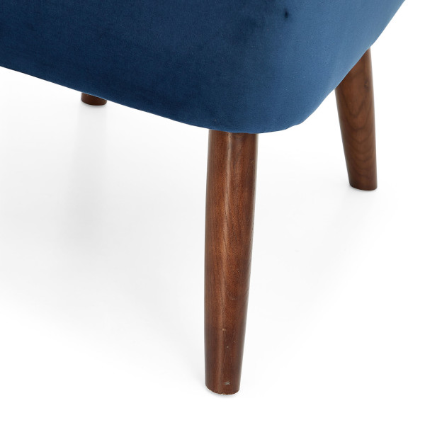 8: Velvet Cocktail Chair - Midnight Blue