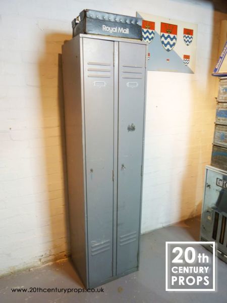 2: Metal Industrial Twin Lockers