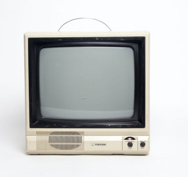 1: Non Practical 1980's Portable Ferguson 38050 TV