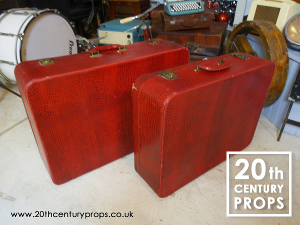 1: 1950's Red Luggage