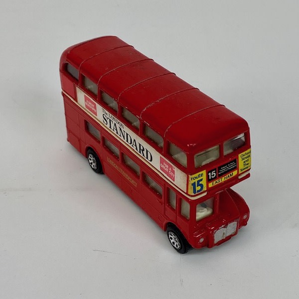 1: Vintage Red Toy Bus