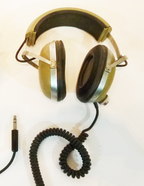 1: Green Retro Headphones