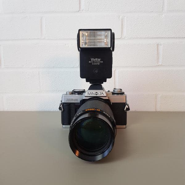 4: Minolta XG-M Long Lens Paparazzi Camera With Working Flash Unit   **ARCHIVED AS STOLEN**