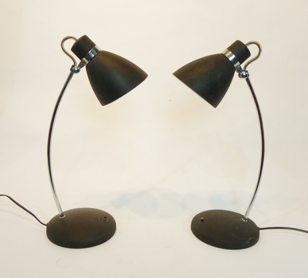 3: Black Posable Desk Lamp