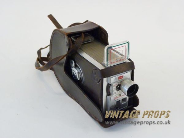 1: Vintage Movie Camera In Leather Case