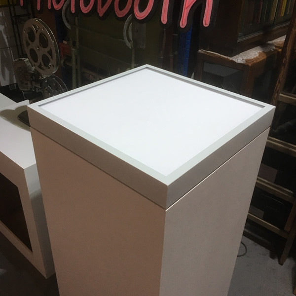 3: White Plinths With Illuminated Tops **NOT AVAILABLE**