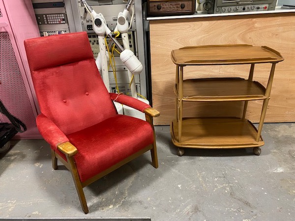 3: Mid Century Red Chair