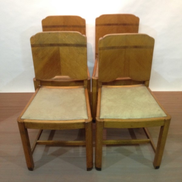 3: 1940's Oak Dining Chair