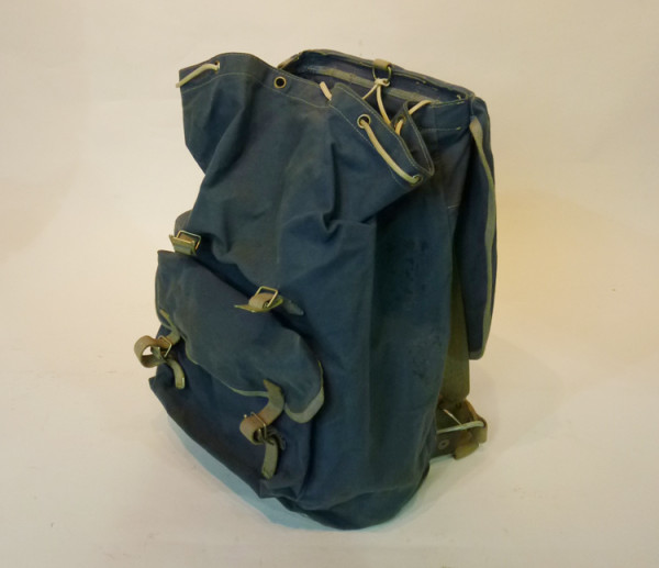 5: Blue Canvas Hikers Backpack