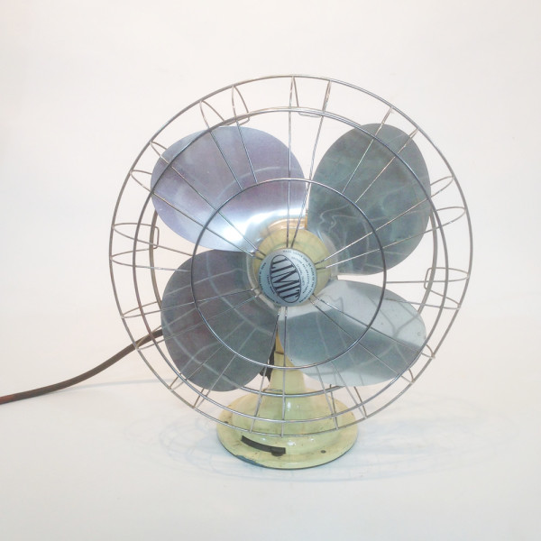 2: Large Industrial Desk Fan - Cream